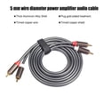 thumbnail image 3 of 5MM RCA Splitter Professional Alloy Plug Adapter Headphone Splitter Video Camera Switch Home Supplies for Television CD TV Box 3m, 3 of 7