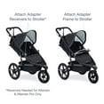 thumbnail image 5 of BOB Gear Single Jogging Stroller Adapter for Peg Perego Infant Car Seats, Gray, 5 of 5