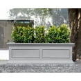 thumbnail image 5 of Veradek Brixton Window Box 36" Plastic Planter 2-Pack Gray, 5 of 9