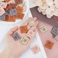 thumbnail image 3 of 5 Colors 50PCS PU Leather Labels Handmade Tags Clothing Embossed Tag Supplies with Holes for DIY Craft Sewing Crochet Knitting Crafts Accessories for Jeans Scarf Hat Shoes Bags Colorful, 3 of 5
