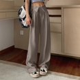 thumbnail image 1 of WILLBEST Pantalones Casuales de Mujer, de Cintura Alta y Pierna Ancha, Cómodos, de Tela Elástica y Suave para Uso Diario y Actividades. Chica, 1 of 3