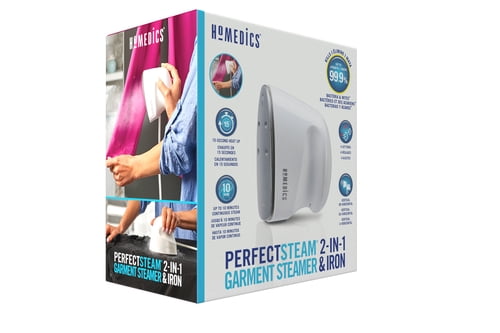 homedics perfect steam professional mini garment steamer and iron