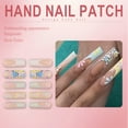thumbnail image 5 of RAGUPEL 24Pcs Glue on Nails for Women,Diamond French Press on Nails,3D Flowers Long Nails,Square Press on Nails for Photography,Red Carpet and Stage,Style3, 5 of 7