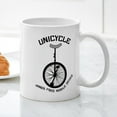 thumbnail image 3 of CafePress - Unicycle Mobile Device Mug - 11 oz Ceramic Mug - Novelty Coffee Tea Cup, 3 of 4