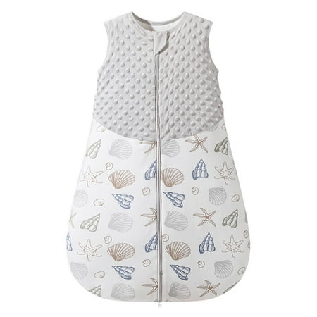 

LWXQWDS Sleeping Bag for Infant Baby Girls Boys Cute Kartoon Printed Sleeveless Zipper Wearable Blanket Soft Pajamas Sets Sleepwear Gray Shells 12-24 Months