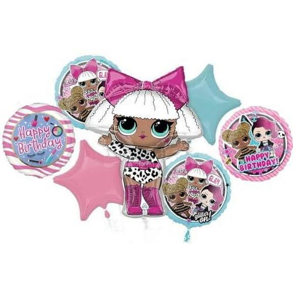 LOL Surprise Birthday Party Supplies Balloon Bouquet Decorations