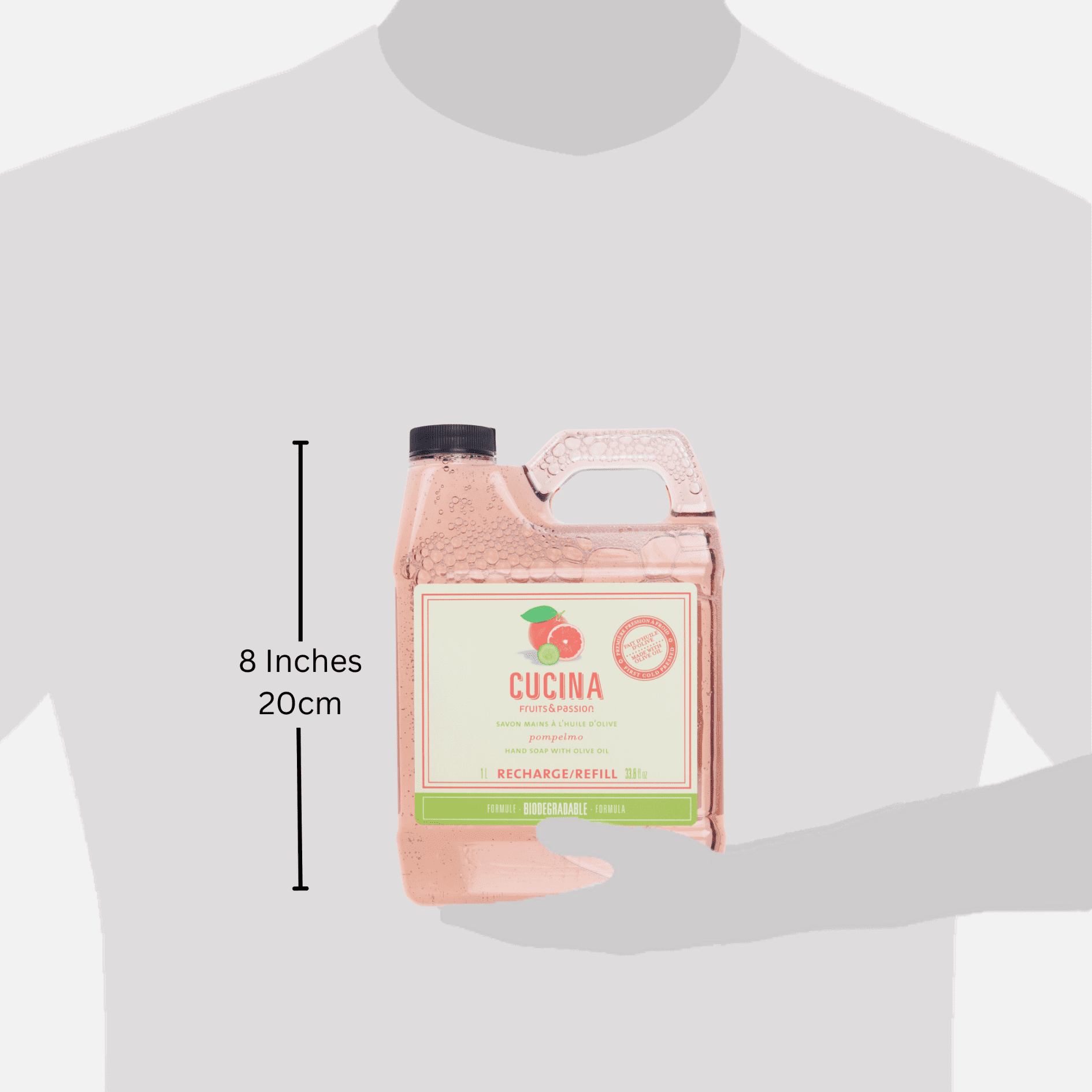 Fruits & Passion Cucina Pompelmo Hand Soap Refill 1L– Grapefruit Scent