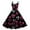 Pink, variant on LWavelet 2026 Valentine's Whimsical Valentine Sundress, Spaghetti Strap Heart Print Flared Swing Skirt Outfit Royal Blue XL