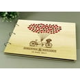 thumbnail image 3 of Handmade Personalised Wedding Sign In Guestbook Rustic Wood Engraved Photo Album Scrapbook, 3 of 6