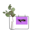 thumbnail image 1 of Cadre Photo en Métal Violet pour Femmes à Genoux Vase Décoratif Cerac, 1 of 3