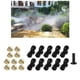 thumbnail image 5 of Boquilla nebulizadora de latón para sistemas de refrigeración de jardín y exteriores. Boquillas nebulizadoras de riego. Tapón de asiento de 10 boquillas, 5 of 9