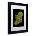thumbnail image 4 of Trademark Fine Art "Ireland Eire City Text Map" Canvas Art by Michael Tompsett, White Matte, Black Frame, 4 of 4