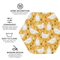 thumbnail image 3 of Lsque Funny Chicken Pattern 4" Drink Coasters Set of 4, PVC Leather Absorbent Coasters, Table Coaster Set Decorative Coffee Cup Coasters Housewarming Gift -Hexagon, 3 of 6