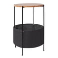 thumbnail image 2 of Table d'Appoint avec Panier de Rangement Petite Table de Bout Table de Nuit avec Rangement en Tissu pour Salon Chambre Bureau à Domicile, 2 of 6