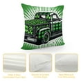 thumbnail image 4 of GOSMITH St Patricks Day Decorations Pillow Covers Green Buffalo Plaid Clover Leaves Throw Pillows Irish Lucky Shamrock Cushion Case Outdoor Indoor Decorative Pillowcase for Couch Sofa Car, 4 of 5
