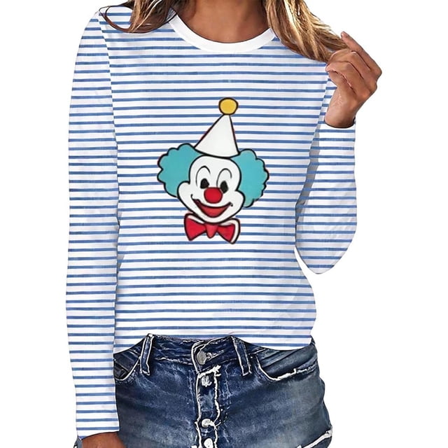 T-shirts à Manches Longues pour Femmes, Décontractés, à Rayures Imprimées, Manches Raglan, Col Ras du Cou, pour Usage Quotidien, Hauts Actifs à Manches Longues pour Femmes