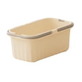 thumbnail image 1 of Cubo de limpieza para , contenedor de almacenamiento resistente que ahorra espacio, cesta de lavandería portátil, cubo de agua para jardinería, Beige grisáceo, 1 of 8
