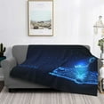 thumbnail image 2 of Naloa Futuristic Book Knowledge Flannel Fleece Throw Blanket for Bed Couch, Thick Blanket - All Seasons Suitable for Women, Men and Kids-40"x30", 2 of 6