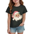 thumbnail image 4 of Staki Christmas Crew Neck Shirts for Women Xmas Tree Shirt Casual Graphic T Shirt Tops Christmas Kids Shirts(Gray,7-8 Years), 4 of 6