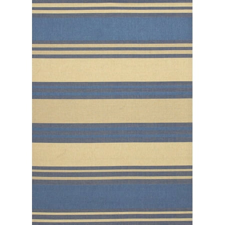 Couristan Five Seasons 4'11" x 7'6" Rectangle Area Rugs in Blue/Cream