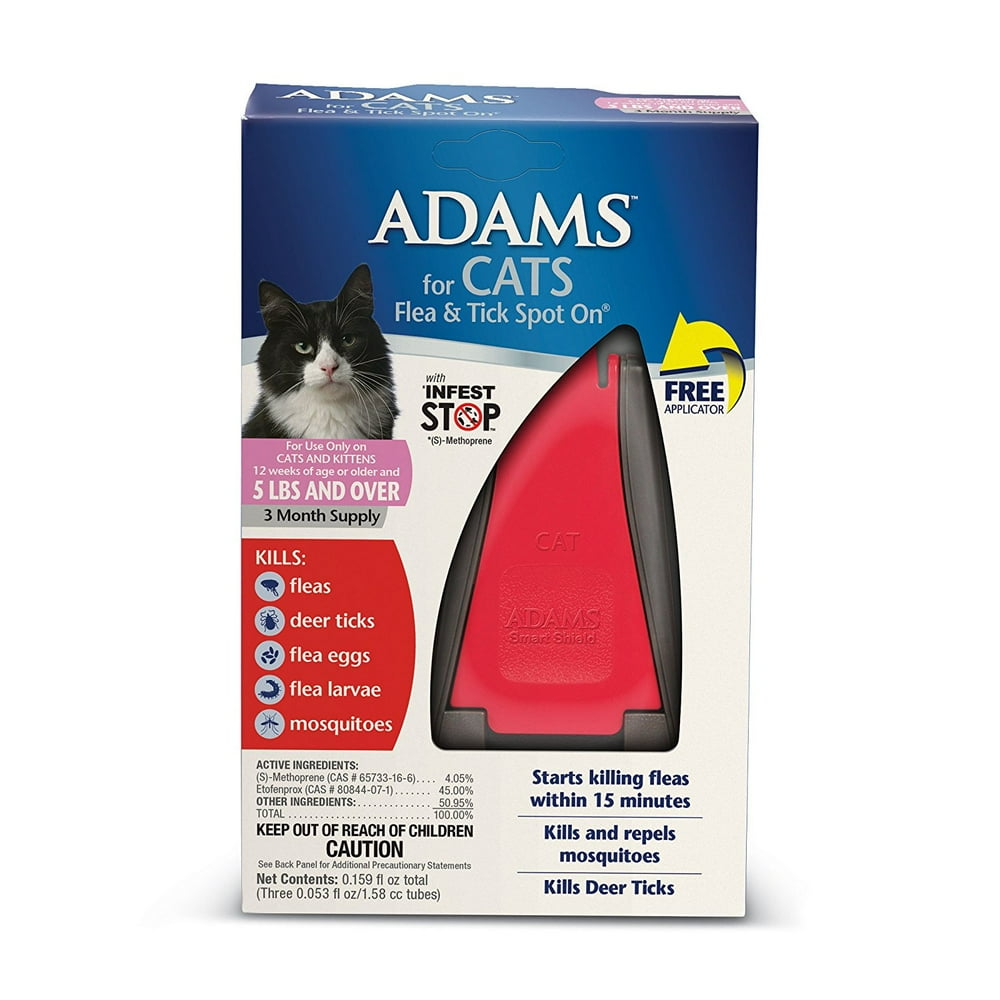 Adventure Plus Flea & Tick Prevention for Cats (9+ lbs), 4 Monthly