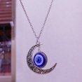 thumbnail image 4 of Collar con colgante de ojos de diablo y luna creativa, cadena de cuello unisex de moda, decoración, 4 of 7