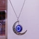 thumbnail image 4 of Collar con colgante de ojos de diablo y luna creativa, cadena de cuello unisex de moda, decoración, 4 of 7