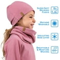 thumbnail image 5 of JAN & JUL Baby Toddler Kids Comfy-Fit Beanie Cap for Girls (M: 6-24 Months, Dusty Rose), 5 of 6