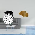 thumbnail image 2 of Reloj de pared,Reloj de pared de gato para sala de estar,dormitorio decorativo.,Esculturas de pared de hojas,Esculturas de pared de hierro forjado con hojas de ginkgo,Escultura de pared con, 2 of 8