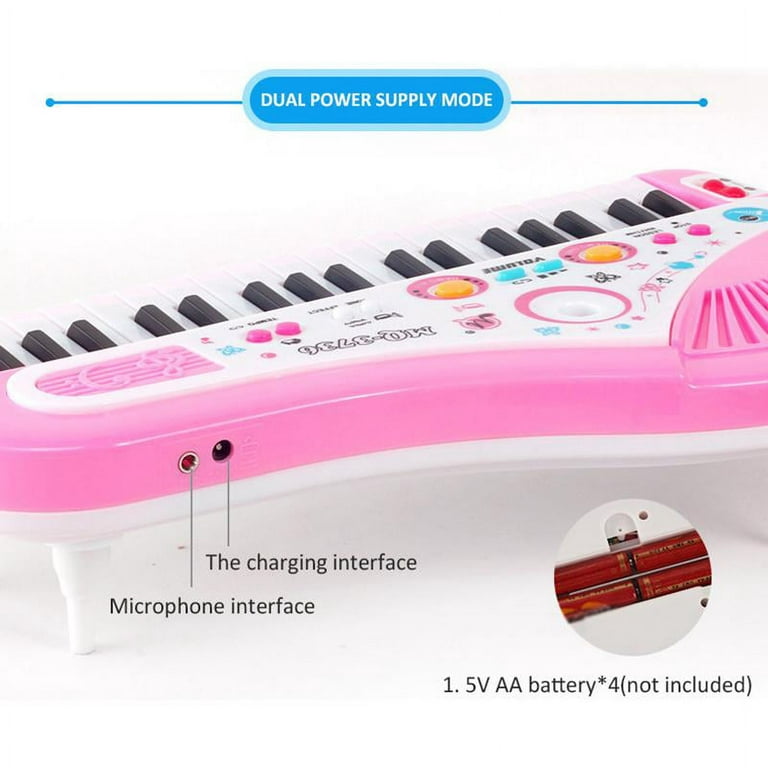 JBee Ctrl Piano for Kids 37 Keys Piano Toys for Girl Toddlers with
