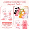 thumbnail image 2 of Bocaoying 5 Pairs Magnetic Holding Hands Socks, Adorable 3D Animal Holding Hands Socks, Cute Funny Novelty Socks for Women, Great Birthday Gift Ideas for Girls, Teens, and Her, 2 of 7