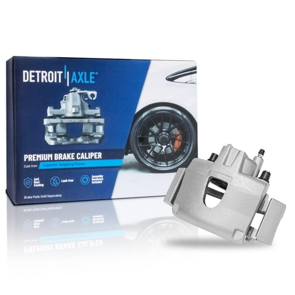 Detroit Axle - Front Driver Side Disc Brake Caliper w/Bracket Replacement for Dodge Grand Caravan Chrysler Town & Country Voyager