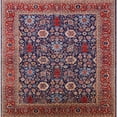 thumbnail image 1 of Ahgly Company Indoor Square Mid-Century Modern Plum Purple Oriental Area Rugs, 4' Square, 1 of 6