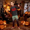thumbnail image 2 of Kintue Halloween Pjs Family Matching Outfits, Long Sleeve Pajama Set for Women Men Couples, Festive Prints Matching Pajamas for Family, 2 of 6