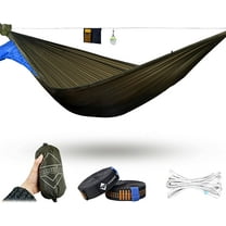 onewind Double Layer Hammock, Premium Portable for Travel, Camping, Backpacking and Hiking, OD Green, 400 lbs