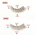 thumbnail image 5 of 7 Pairs of Chemical Fiber Eyelashes Three-dimensional Curl Brown Eyelashes Transparent Stem Colored Eyelashes, 5 of 5