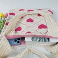 thumbnail image 2 of Bolso Mano Ganchillo para Mujer Playa Verano Con Patrón Corazón Punto Viajes(C), 2 of 9