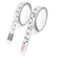 thumbnail image 1 of Ymapinc 2 Packs Steel Self Adhesive Measuring Tape 78 Inches/200 cm Sticky Tape Ruler Measure White Metric and Imperial Measure Reading Ruler Tapes for Workbench Drafting Table, 1 of 5