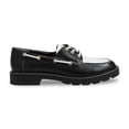 thumbnail image 2 of Sam Edelman Women's Fay Boat Shoe Black/White 6.5M, 2 of 5