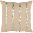 thumbnail image 3 of SAFAVIEH Jenna Stripe Pillow, 18" x 18", Almond, Set of 2, 3 of 4