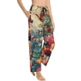 thumbnail image 2 of Balery Butterflies In Blooming Garden print Women's Pajama Pants,Ultra Lightweight Pjs,Lounge Pant-X-Large, 2 of 9
