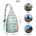 thumbnail image 3 of Vintage Elephant Sling Backpack - Retro Tribal Pattern Shoulder Bag with Layered Storage, Fashionable Pack for Students & Office Workers, 3 of 4