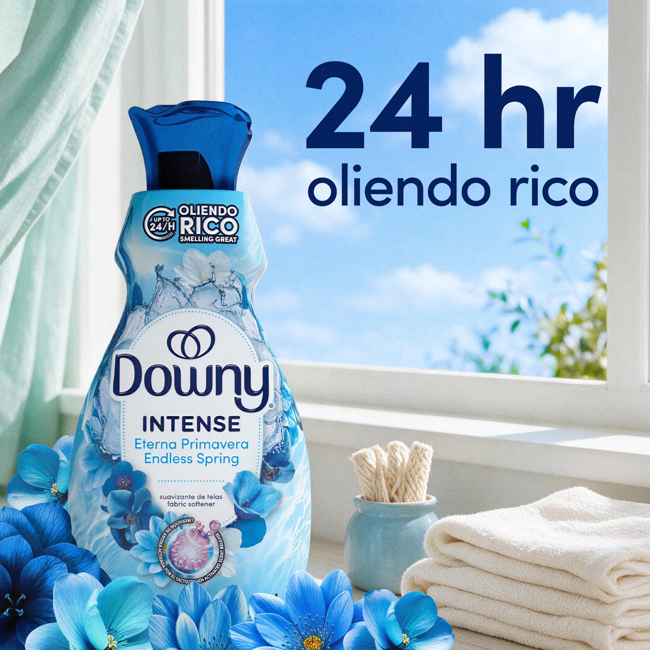 Downy Intense Fabric Softener, Endless Spring, 77 fl oz, 105 Loads