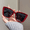 C1, variant on Trendy Large Frame Cat Eye Sunglasses For Women Men Retro Square Sun Glasses UV400 Protection Goggle Fashion Eyewear Shades