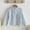 Light Blue, variant on Lightweight Breathable Summer Kids Striped Outer Shirt, Unisex Double-Layer Cotton Gauze Stripe Button Front Long Sleeve Top for Boys Girls