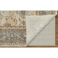 thumbnail image 3 of Feizy Celene Traditional Bordered, Tan/Ivory/Gray, 5' x 7'6" Area Rug Sheen Luxury & Glam Floral & Botanical Floor Rug for Living room Bedroom, 3 of 8