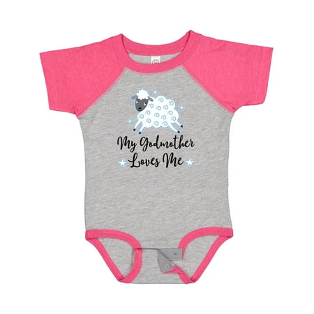 

Inktastic Godmother Godson Lamb Gift Baby Boy Bodysuit