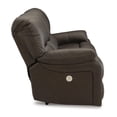 thumbnail image 4 of Signature Design by Ashley Leesworth Dark Brown Power Reclining Sofa, 4 of 21