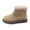 Khaki-01, variant on Toddler Little Girls Winter Ankle Boots Faux Fur Snow Boot Non-Slip Indoor Outdoor Warm Shoes