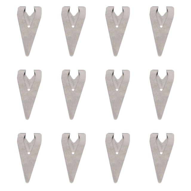 Weiweiguan 12 Pcs Pinces à Bookmaker en Acier Inoxydable Pinces à Étiquettes Rétro